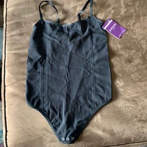 Tummies crystal ribbed cami bodysuit thong M/L